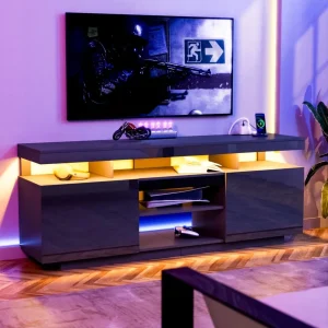 75 Inch LED TV Stand, With Power Outlets