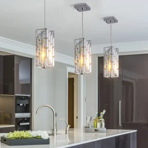 12 Inch Silver Crystal Chandelier