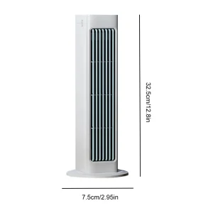 Bladeless Air Cooler Fan LED Standing Tower Fan