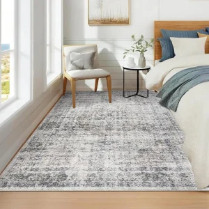 Washable Area Rug Stain-Resistant Throw Rug